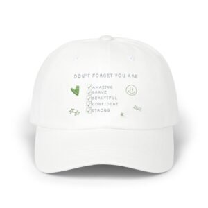 Dad Cap — “Don’t Forget You Are” Positive Checklist Embroidered Hat