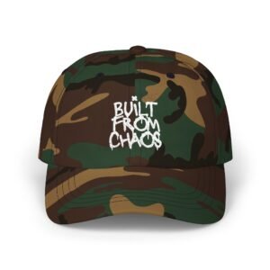 Built From Chaos Dad Cap — Distressed Graphic Baseball Hat